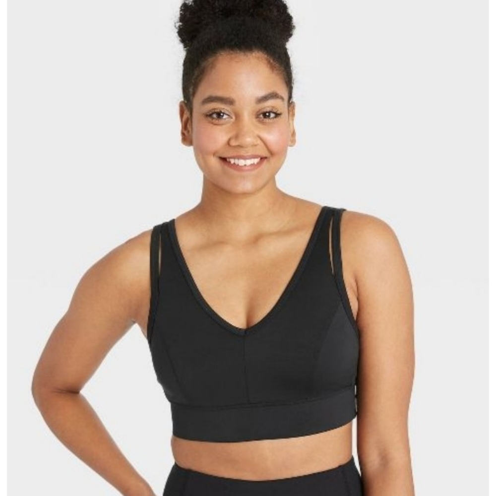 All in Motion V-Neck Brushed Bra